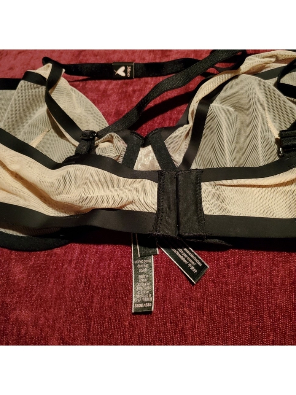 Victoria's Secret Black & Nude Bra, Panty & Thong Three Piece Set - Picture 13 of 15
